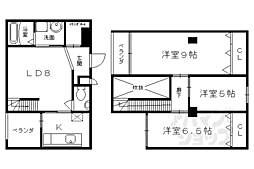 シュシュパルク六条院 3LDKの間取図画像