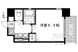 ベラジオ二条城前 1Kの間取図画像