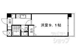 アルファープライズファイブ 1Kの間取図画像