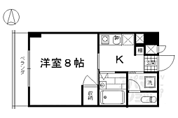 Grandeur21 1Kの間取図画像