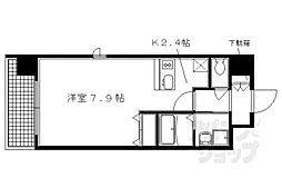 プレサンス京都四条河原町ネクステージ 1Kの間取図画像