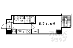 プレサンス京都鴨川彩華 1Kの間取図画像