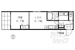 ベラジオ烏丸三条2 1LDKの間取図画像
