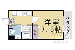 メゾンジョスラン 1Kの間取図画像