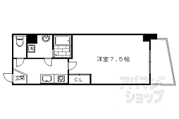 七条ビル 1Kの間取図画像