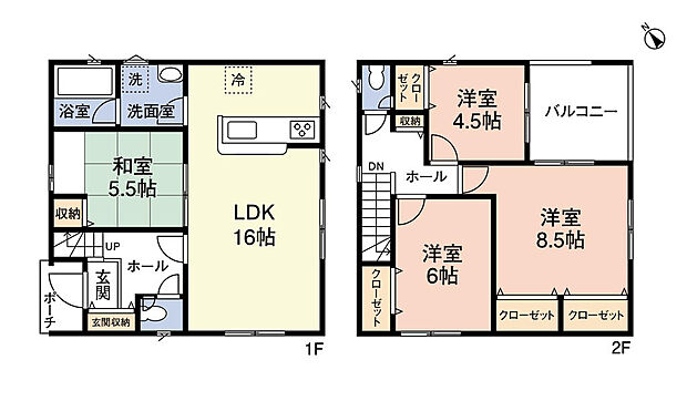 4LDK☆リビング+和室合わせると21帖の大空間になります!