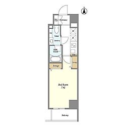 ＳＵＮＲＩＳＥ　ＯＭＯＲＩ 9階1Kの間取り