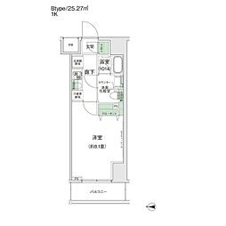 スタイリオ蒲田2 1Kの間取図画像