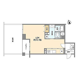 アクシア原宿 1LDKの間取図画像