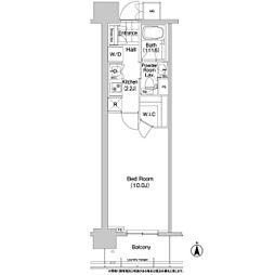 コンフォリア秋葉原ＥＡＳＴ 9階1Kの間取り