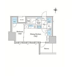 スタイリオ蒲田WEST 1DKの間取図画像