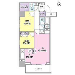 スタイリオ品川中延 2LDKの間取図画像
