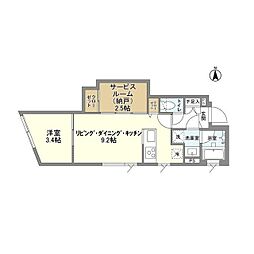Grande Ikebukuro honcho 1SLDKの間取図画像
