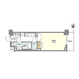 BLESS中野弥生町 1Kの間取図画像