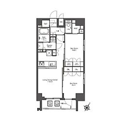 COMFORIA滝野川 2LDKの間取図画像