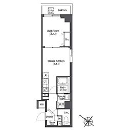 COMFORIA志村坂上 1DKの間取図画像