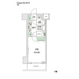 スタイリオ蒲田2 1Kの間取図画像