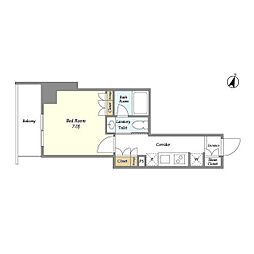 BPRレジデンス御嶽山 1Kの間取図画像