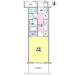 ファーストシティ上落合 1Kの間取図画像