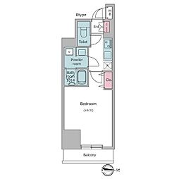 COMFORIA要町 1Kの間取図画像