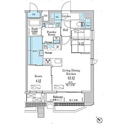 江戸川区西瑞江4丁目マンション 2LDKの間取図画像