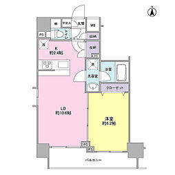 モンレーヴ錦糸町 1LDKの間取図画像