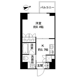 アーバンスタイル立川 1Kの間取図画像