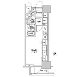 COMFORIA蒲田 ワンルームの間取図画像