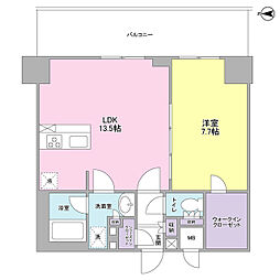 PREDEARSTYLEYOKOHAMASAWATARI 1LDKの間取図画像