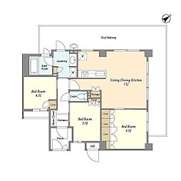 COMFORIA上池台 3LDKの間取図画像