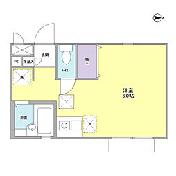 サニーヒル桜 ワンルームの間取図画像