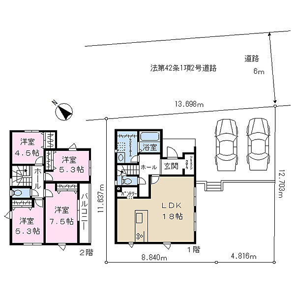 間取りを拡大表示