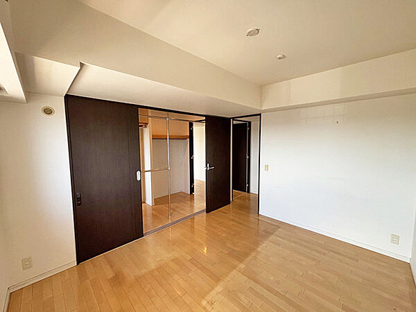 洋室7帖に接するビックウォークインクローゼットに収納してお部屋はスッキリ！