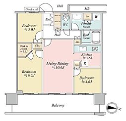 間取図画像 3LDK
