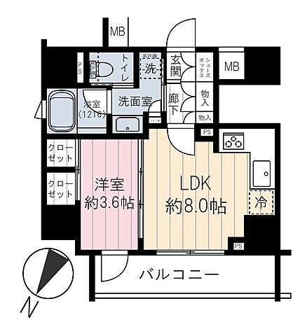 間取り シティインデックス千代田神保町 10階/-
