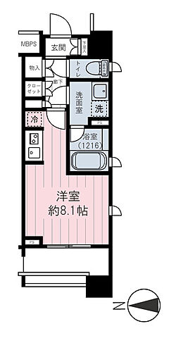 間取り シティハウス新宿柏木 2階/-