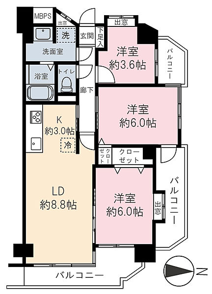 間取りを拡大表示