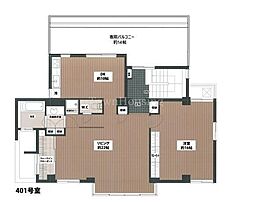 ヴィラデステ原宿 1LDKの間取図画像