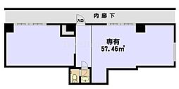 ベルテ代々木2 ワンルームの間取図画像