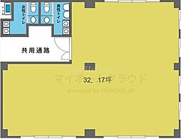 天心堂ビル ワンルームの間取図画像
