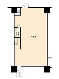 リビオ東中野ヒルトップ ワンルームの間取図画像