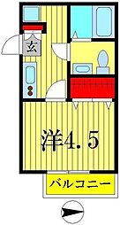 ＷＥＤ　ＣＯＵＲＴ　Ｙ 3階1Kの間取り