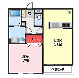 間取図画像 1LDK