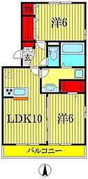 セントラルパーク 2LDKの間取図画像
