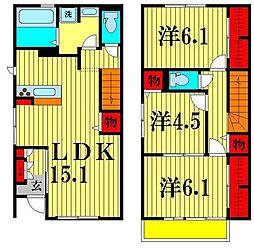 クレアージュD 3LDKの間取図画像