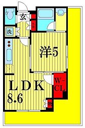パークアクシス柏の葉 1LDKの間取図画像