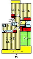 松戸小金台パーク・ホームズ 3LDKの間取図画像