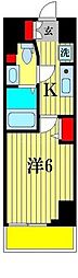N-stageMisato 1Kの間取図画像