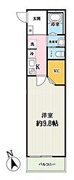 MONO Astur 1Kの間取図画像
