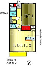 Nuages 1LDKの間取図画像